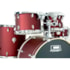 Bateria Acústica D-One Rocket DR22 Red Satin Sparkle Bumbo 22 Polegadas