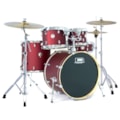 Bateria Acústica D-One Rocket DR22 Red Satin Sp...