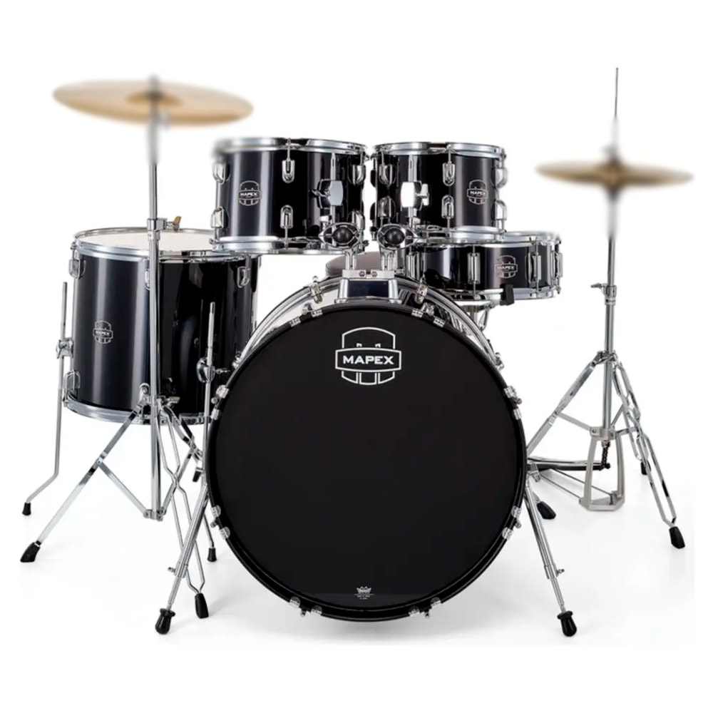 Bateria Acústica Mapex Comet CM5294FT DK Preto C/ Banco e Ferragens