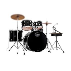 Bateria Acústica Mapex Comet CM5294FT DK Preto C/ Banco e Ferragens