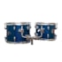 Bateria Acústica X-Pro BAT420 Fusion Stage Blue Sparkle Bumbo de 20 C/ Banco e Pratos