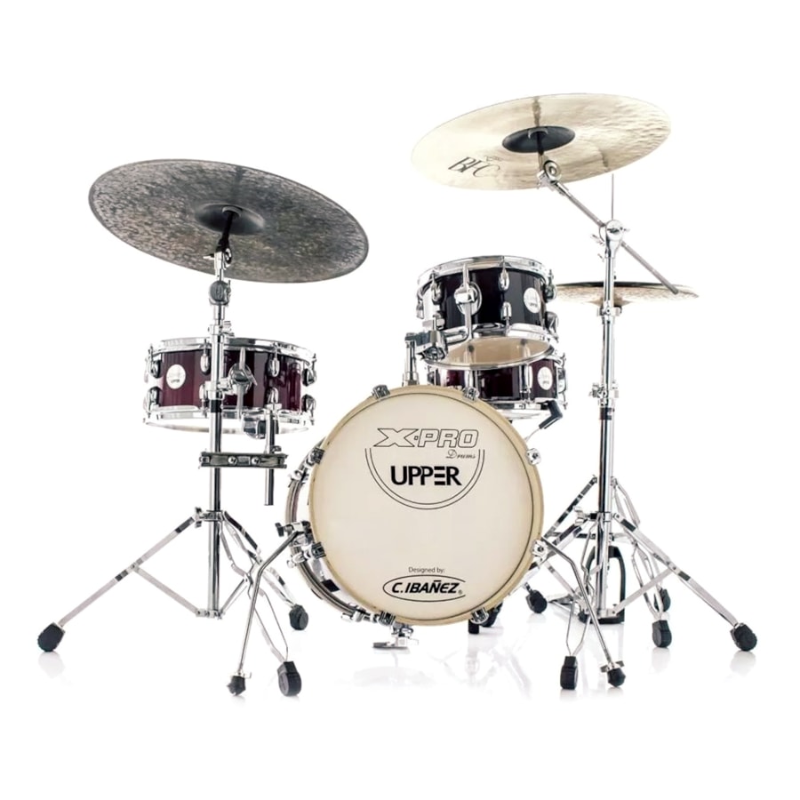 Bateria Acustica X-pro Gig Upper 10/14/16 Shell Pack Red Sparkle Vermelha Bateria Acustica X-pro Gig Upper 10/14/16 Shell Pack Red Sparkle Vermelha