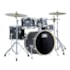 Bateria D-One Rocket  DR20 BKS Black Satin 20, 14, 12, 10 C/ Banco e Ferragens