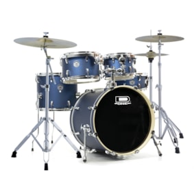 Bateria D One Rocket DR20 BSS Blue Satin Sparkle 10/12/14/20 C/ Ferragens Acústica 