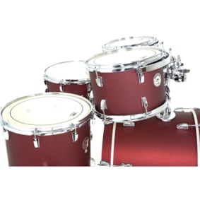 Bateria D-One Rocket DR20 Red Satin Sparkle Bumbo 20 Polegadas Acústica 