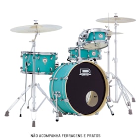 Bateria D-One Rocket DR20S CGR Custom Green Shell Pack Acústica