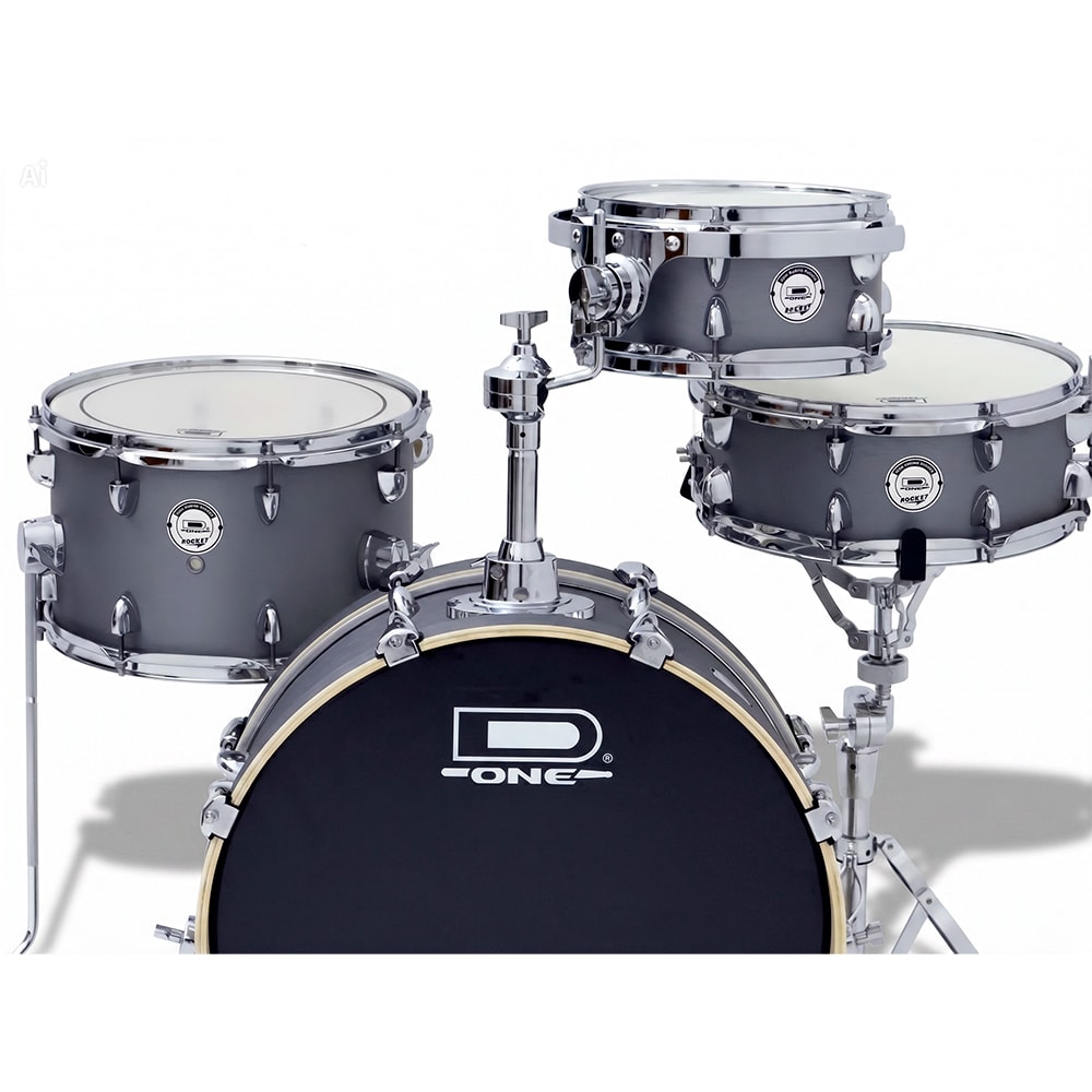 Bateria D-One Rocket DR20S SIS Silver Satin Shell Pack Acústica