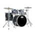 Bateria D-One Rocket DR22 BKS Preto Satin Bumbo 22 Polegadas Acústica 
