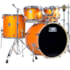 Bateria D-One Rocket  DR22 OSS Orange Satin Sparkle  22, 16, 14, 12, 10 C/ Banco e Ferragens