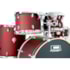 Bateria D-One Rocket DR22 Red Satin Sparkle Bumbo 22 Polegadas Acústica 