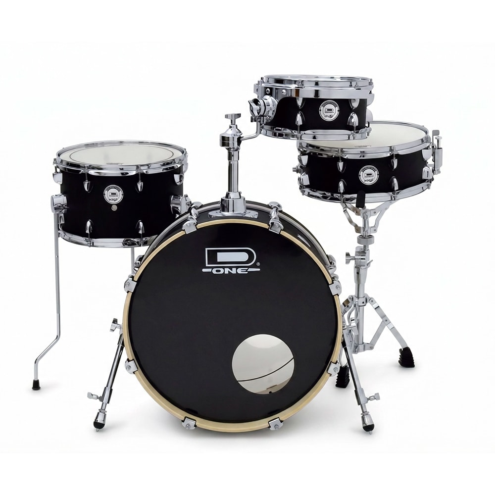 Bateria D-One Rockt DR20S BKS Black Satin Shell Pack Acústica