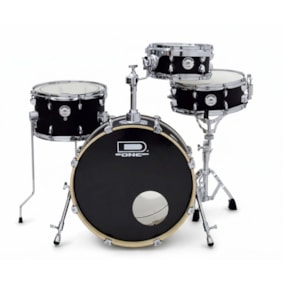 Bateria D-One Rockt DR20S BKS Black Satin Shell Pack Acústica