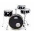 Bateria D-One Rockt DR20S BKS Black Satin Shell Pack Acústica
