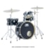 Bateria D-One Rockt DR20S BKS Black Satin Shell Pack Acústica