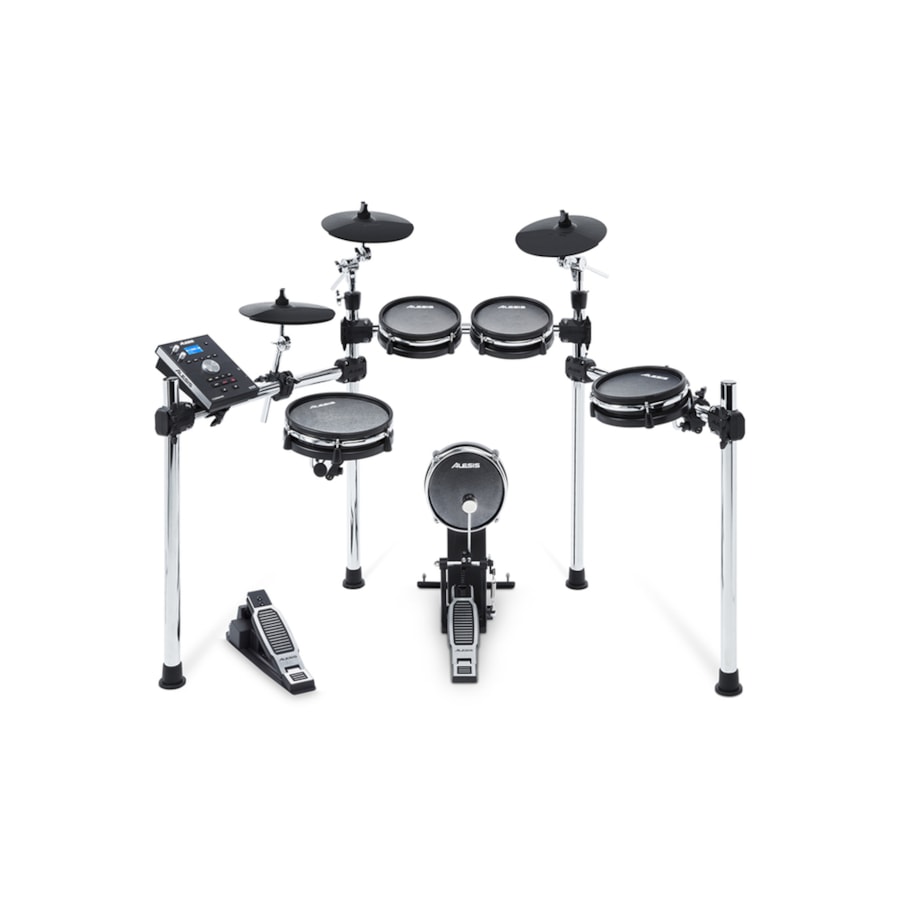 Bateria Eletrônica Alesis Command Mesh Kit de 8 Peças com Tons Mesh