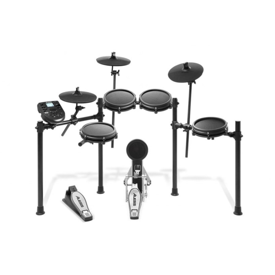 Bateria Eletrônica Alesis Nitro Mesh Kit de 8 Peças com Tons Mesh