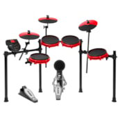 Produto Bateria Eletrônica Alesis Nitro Mesh Kit de 8 Peças com Tons Mesh Special Edition Vermelha