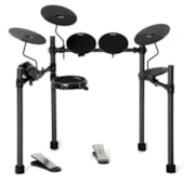 Produto Bateria Eletrônica D Tech Electra Preta - Brinde Tapete Exclusivo
