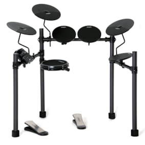 Bateria Eletrônica D Tech Electra Preta - Brinde Tapete Exclusivo Bateria Eletrônica D Tech Electra Preta - Brinde Tapete Exclusivo