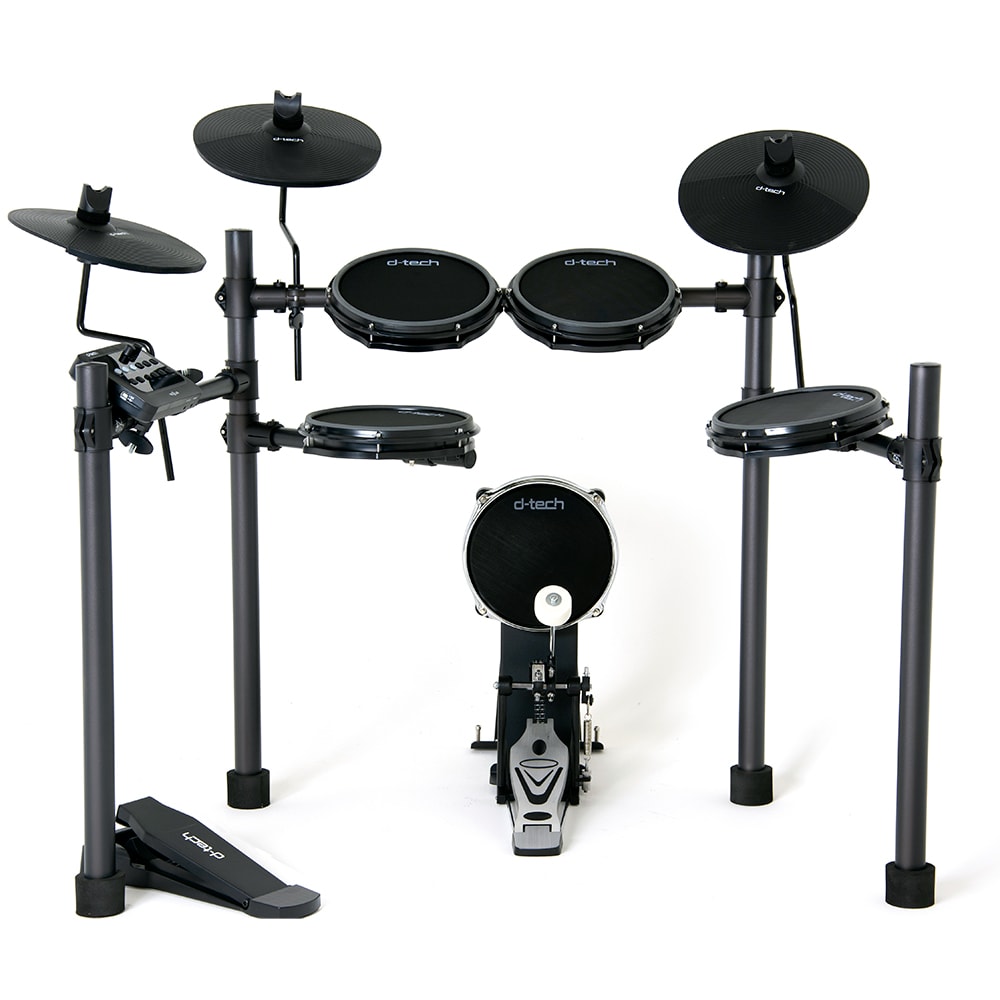 Bateria Eletrônica D Tech Nexus Preta - Brinde Tapete Exclusivo