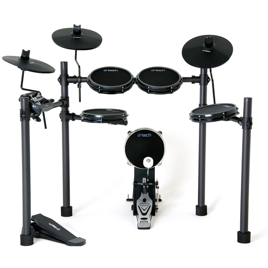 Bateria Eletrônica D Tech Nexus Preta - Brinde Tapete Exclusivo Bateria Eletrônica D Tech Nexus Preta - Brinde Tapete Exclusivo