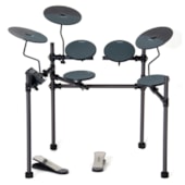 Produto Bateria Eletrônica D Tech Pulse Preta - Brinde Tapete Exclusivo