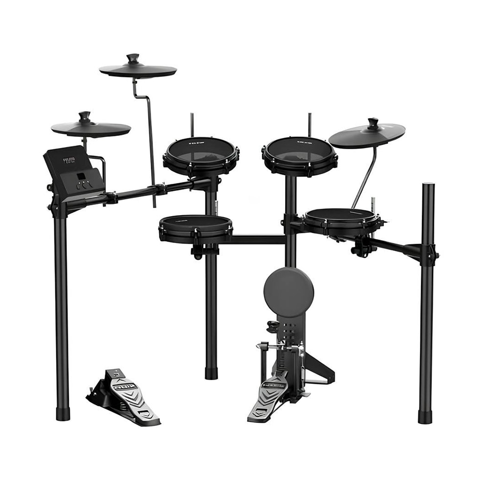 Bateria Eletrônica Nux DM110 C/ Peles Mesh e 12 Kit De Baterias