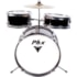 Bateria Infantil PHX BIP-14 BK Preta C/ Ferragens e Pratos