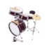 Bateria Infantil PHX DS514C Acústica Vermelha com Banco e Pratos