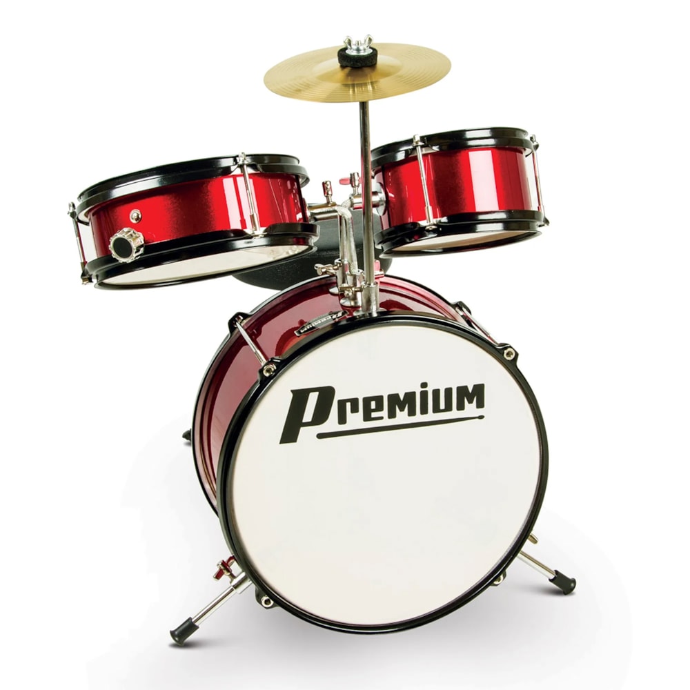 Bateria Infantil Premium DX10J Junior Vermelha