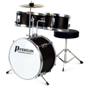 Bateria Infantil Premium DX20J Acustica Preta