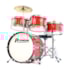 Bateria Infantil Premium DX35J Vermelha com 4 Tambores Bateria Infantil Premium DX35J Vermelha com 4 Tambores
