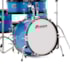 Bateria Infantil Premium DX45J BL Azul C/ 5 Tambores