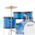 Bateria Infantil Premium DX45J BL Azul C/ 5 Tambores