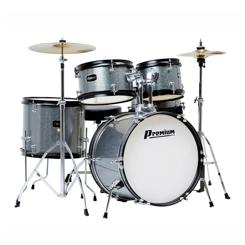 Bateria Infantil Premium DX45J SL Prata C/ 5 Tambores