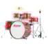 Bateria Infantil Premium DX45J Vermelha com 5 Tambores Bateria Infantil Premium DX45J Vermelha com 5 Tambores