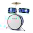 Bateria Infantil Turbinho Azul Acústica com Banco e Prato Bateria Infantil Turbinho Azul Acústica com Banco e Prato