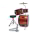 Bateria Infantil Turbinho Laranja Sparkle Acústica com Banco e Prato Bateria Infantil Turbinho Laranja Sparkle Acústica com Banco e Prato