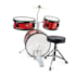 Bateria Infantil Turbinho Laranja Sparkle Acústica com Banco e Prato