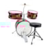 Bateria Infantil Turbinho Laranja Sparkle Acústica com Banco e Prato Bateria Infantil Turbinho Laranja Sparkle Acústica com Banco e Prato