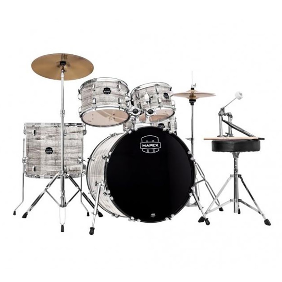 Bateria Mapex Prodigy Acustica PDG5044T White Wood Grain 10/12/14/20 Com Ferragens