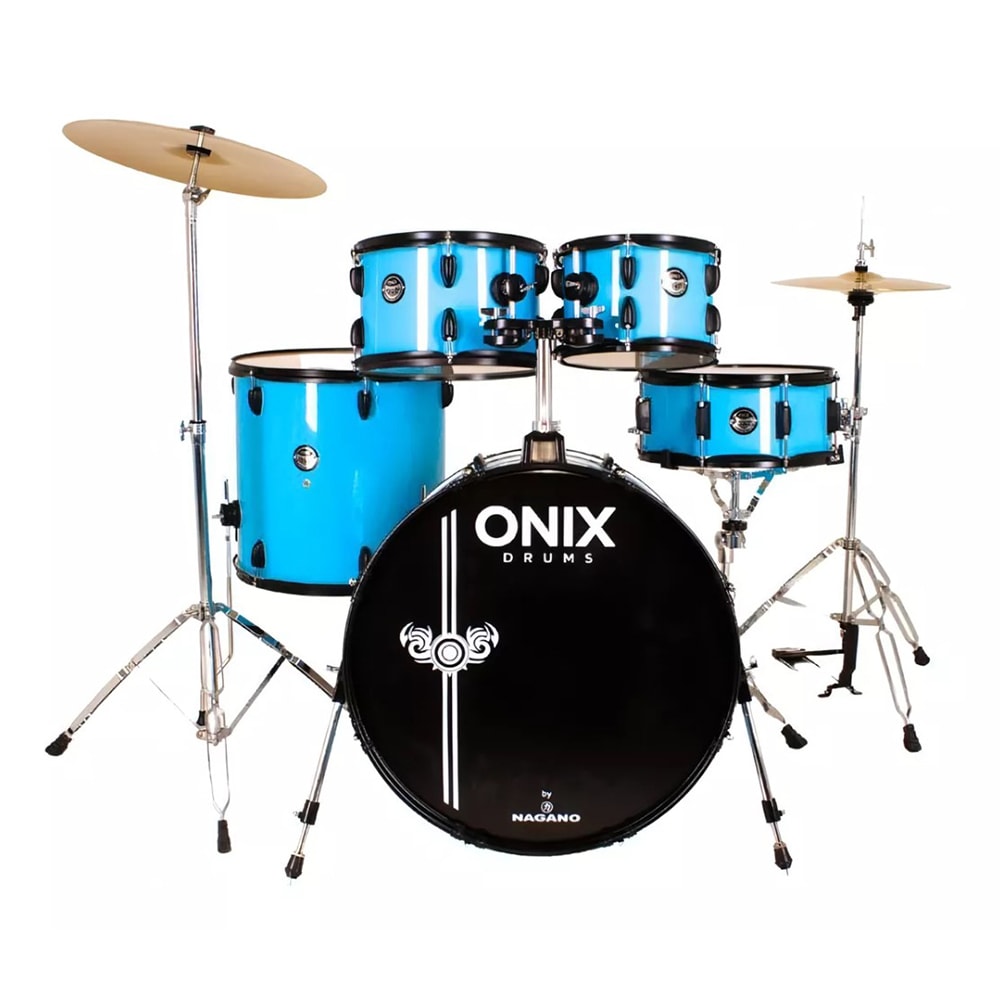 Bateria Nagano Fusion Onix Skinny BBE Acústica 10/12/14/20 Com Ferragens