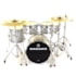 Bateria Nagano Garage Gig 10/12/14/18 Silver Sparkle Kit Ferragens e Peles Duplas Bateria Nagano Garage Gig 10/12/14/18 Silver Sparkle Kit Ferragens e Peles Duplas