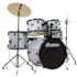 Bateria Premium DX420 SL Prata 20/14/10/12 C/ Ferragens, Prato, Banco e Pedal