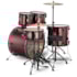 Bateria Premium DX420 WR Vinho 20/14/12/10 C/ Ferragens, Prato, Banco e Pedal