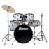 Bateria Premium DX422 SL Prata 22/16/14/10/12 C/ Ferragens, Prato, Banco e Pedal