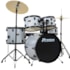 Bateria Premium DX422 SL Prata 22/16/14/10/12 C/ Ferragens, Prato, Banco e Pedal