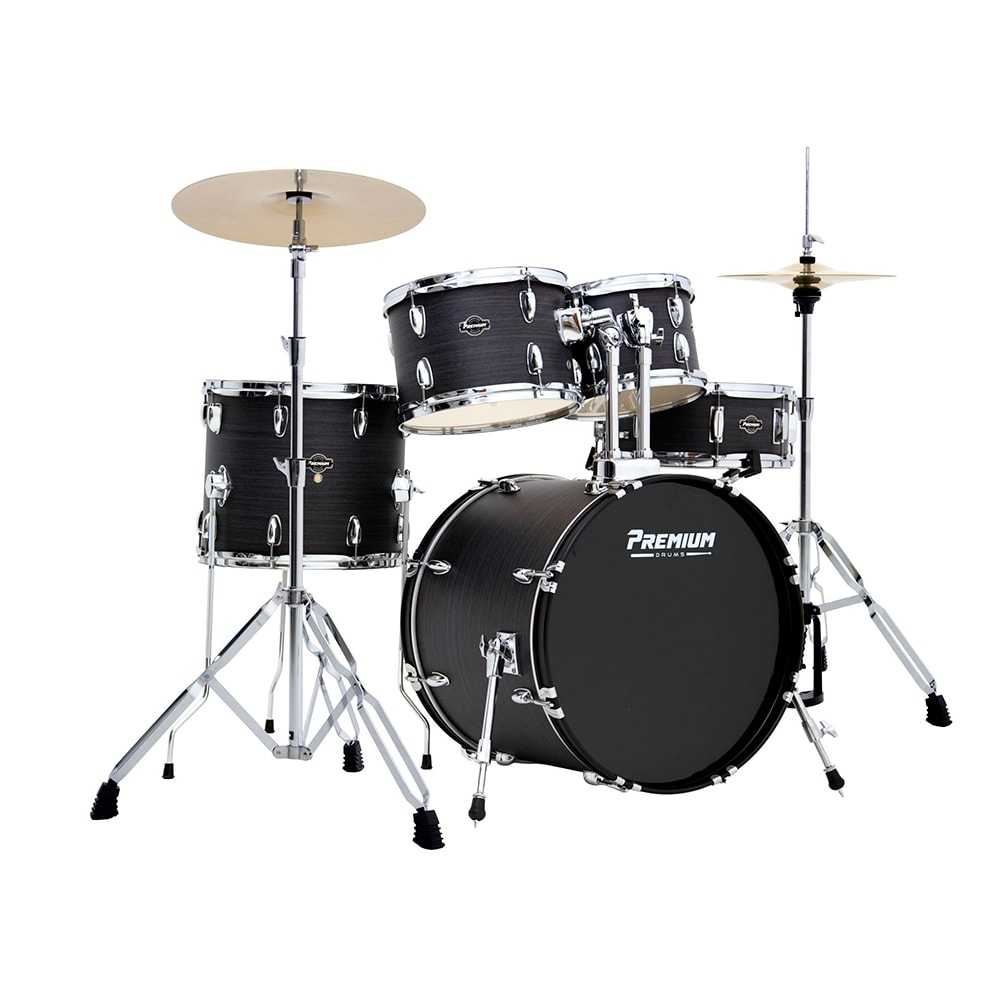 Bateria Premium Max PM20 TO Tobaco 20/14/12/10 C/ Ferragens, Pratos, Banco e Pedal