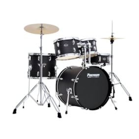 Bateria Premium Max PM20 TO Tobaco 20/14/12/10 C/ Ferragens, Pratos, Banco e Pedal