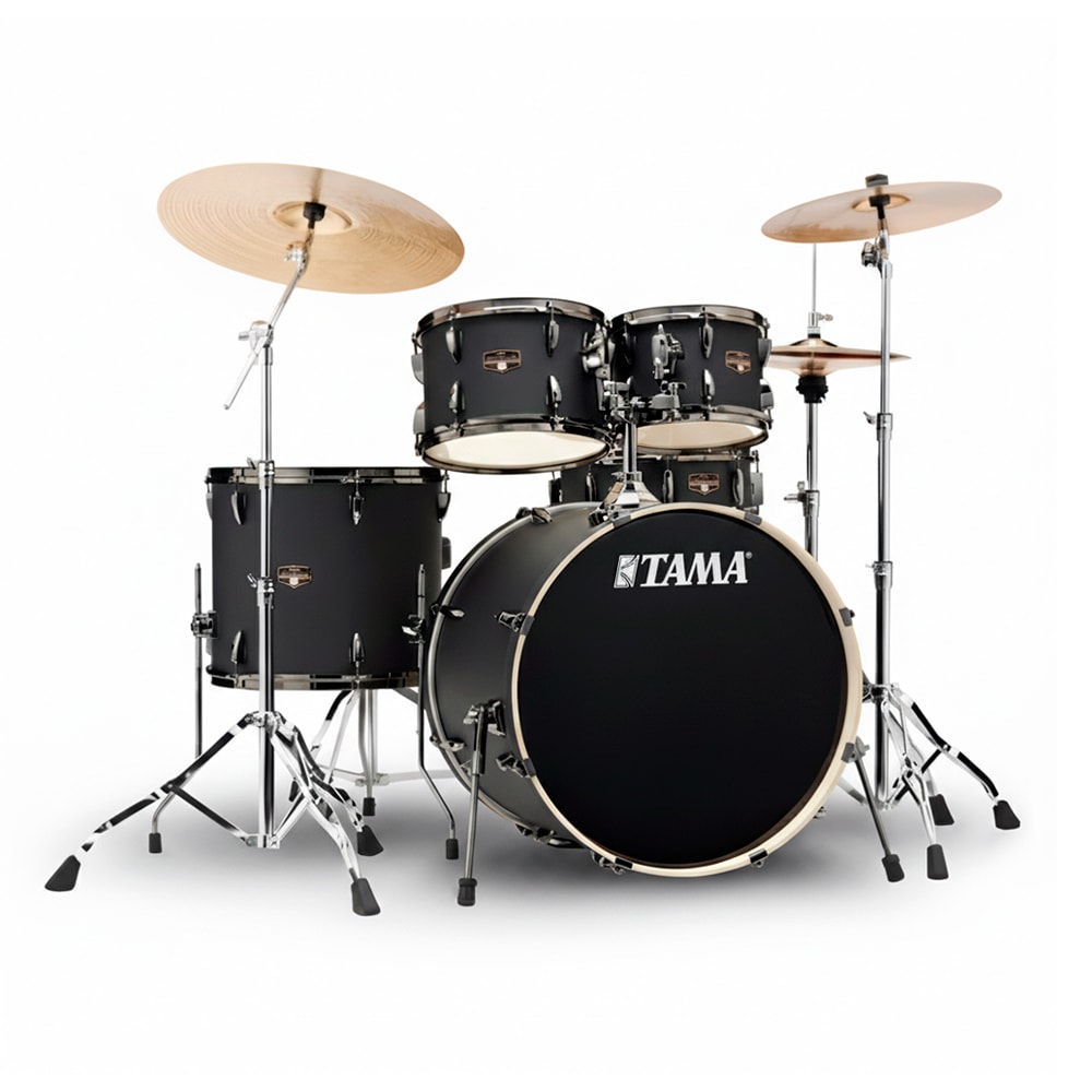 Bateria Tama Imperialstar IP50H6WBN BOB Black Oak Burst 5 Peças C/ Ferragens e Bumbo de 20